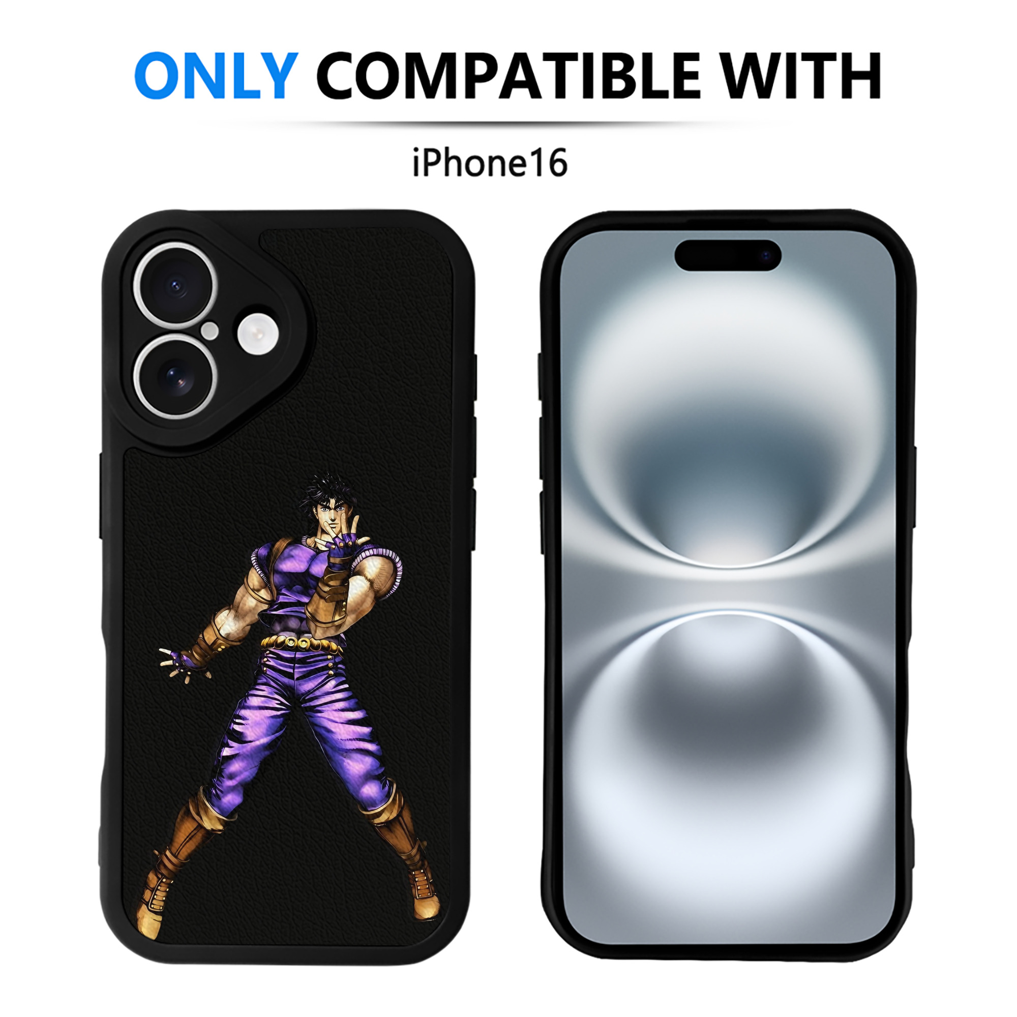 （画像用） ジョジョの奇妙な冒険 /ジョナサン?ジョースター JoJo's Bizarre Adventure Jonathan Joestar 【iPhone 16シリーズ対応】シリコンスマホケース（レザー調） 材質：シリコン